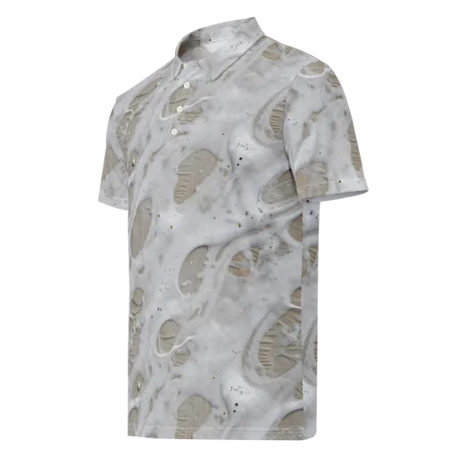 Moonstone Foam on a Men's Slim Fit Polo Shirt