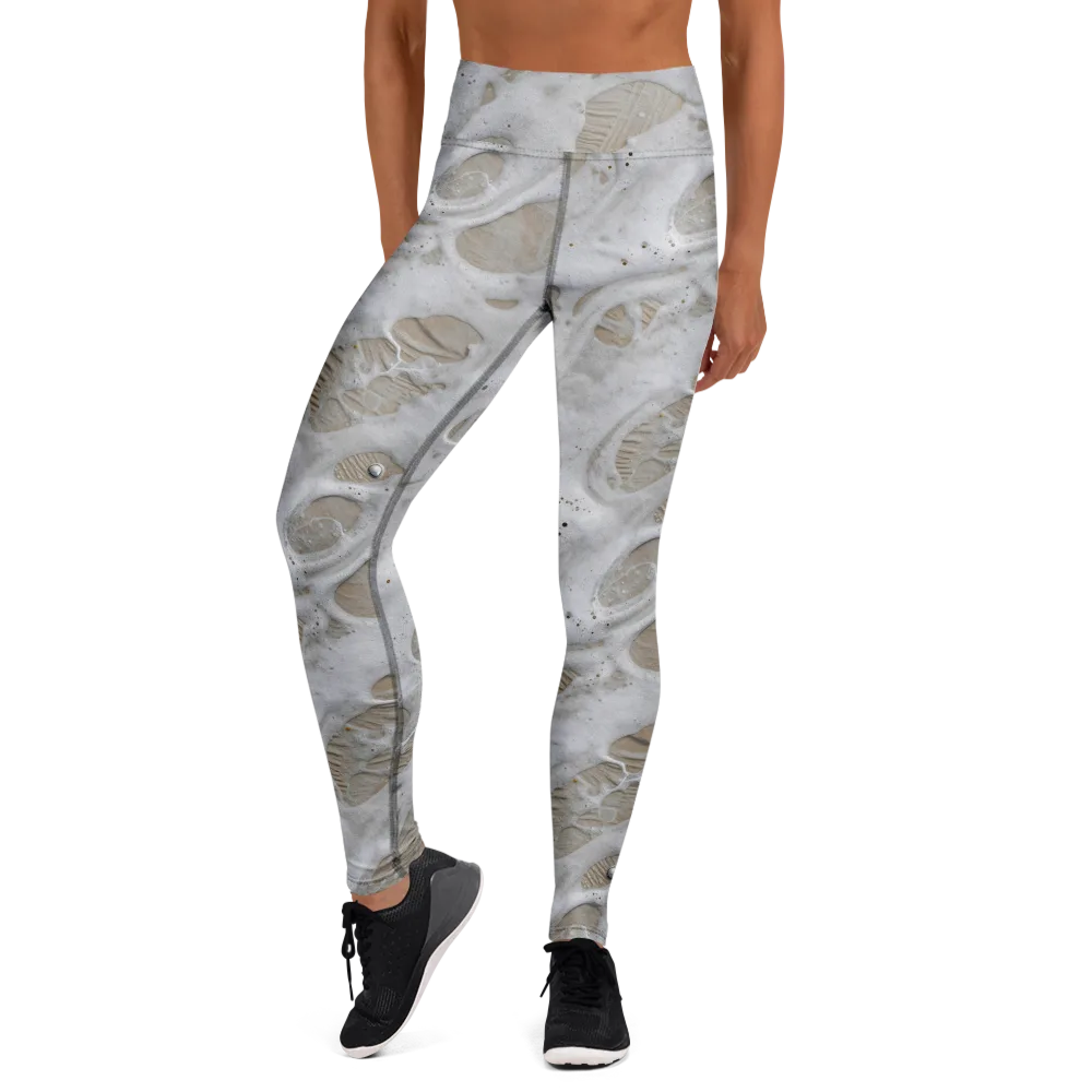 Moonstone Foam on Yoga Leggings — Front