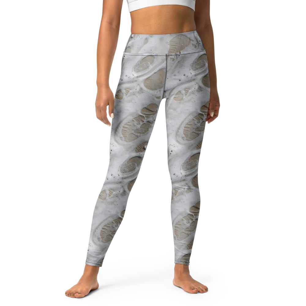 Moonstone Foam on Yoga Leggings — Front