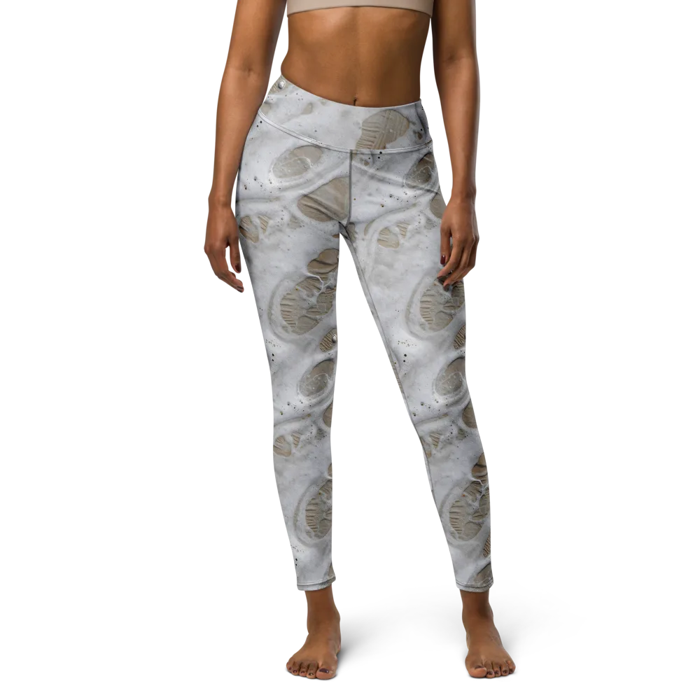 Moonstone Foam on Yoga Leggings — Front
