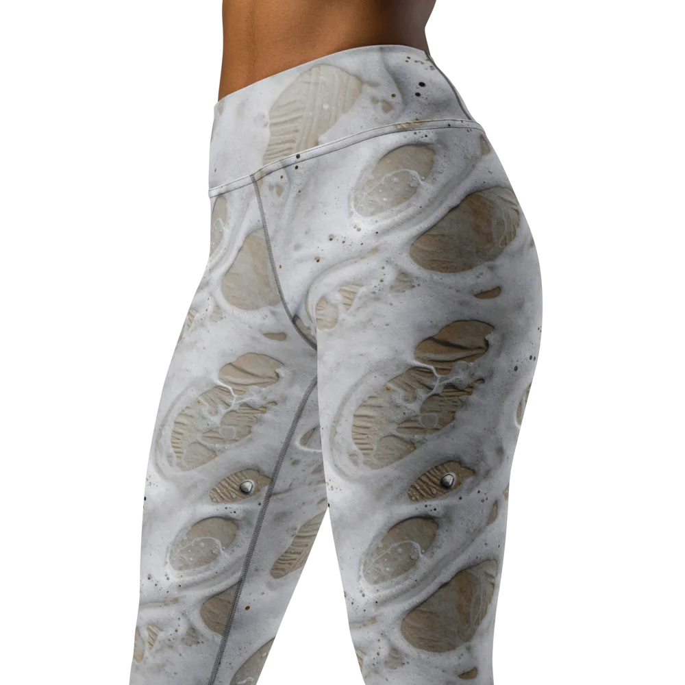Moonstone Foam on Yoga Leggings — Left Front