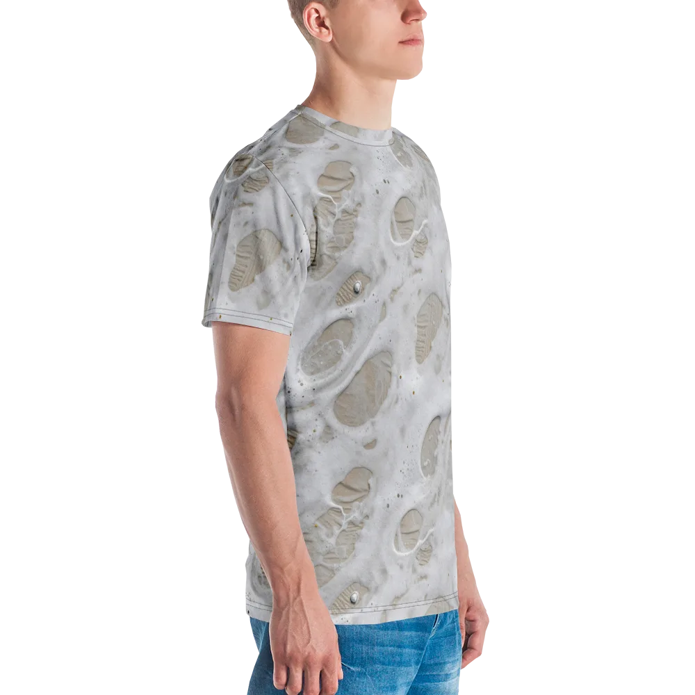 Moonstone Foam on Men's Crew Neck T-Shirt — Right
