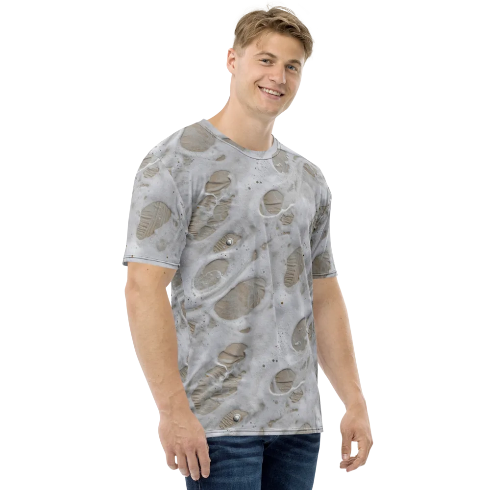 Moonstone Foam on Men's Crew Neck T-Shirt — Right