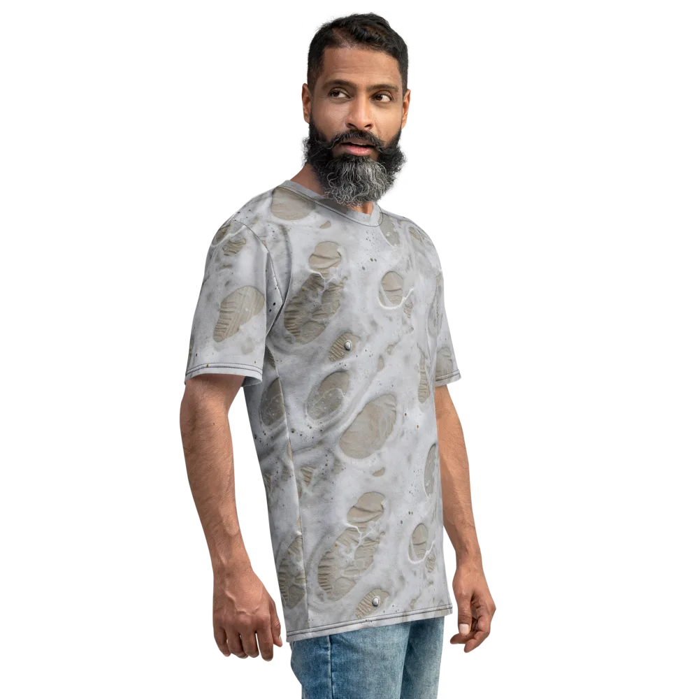 Moonstone Foam on Men's Crew Neck T-Shirt — Right