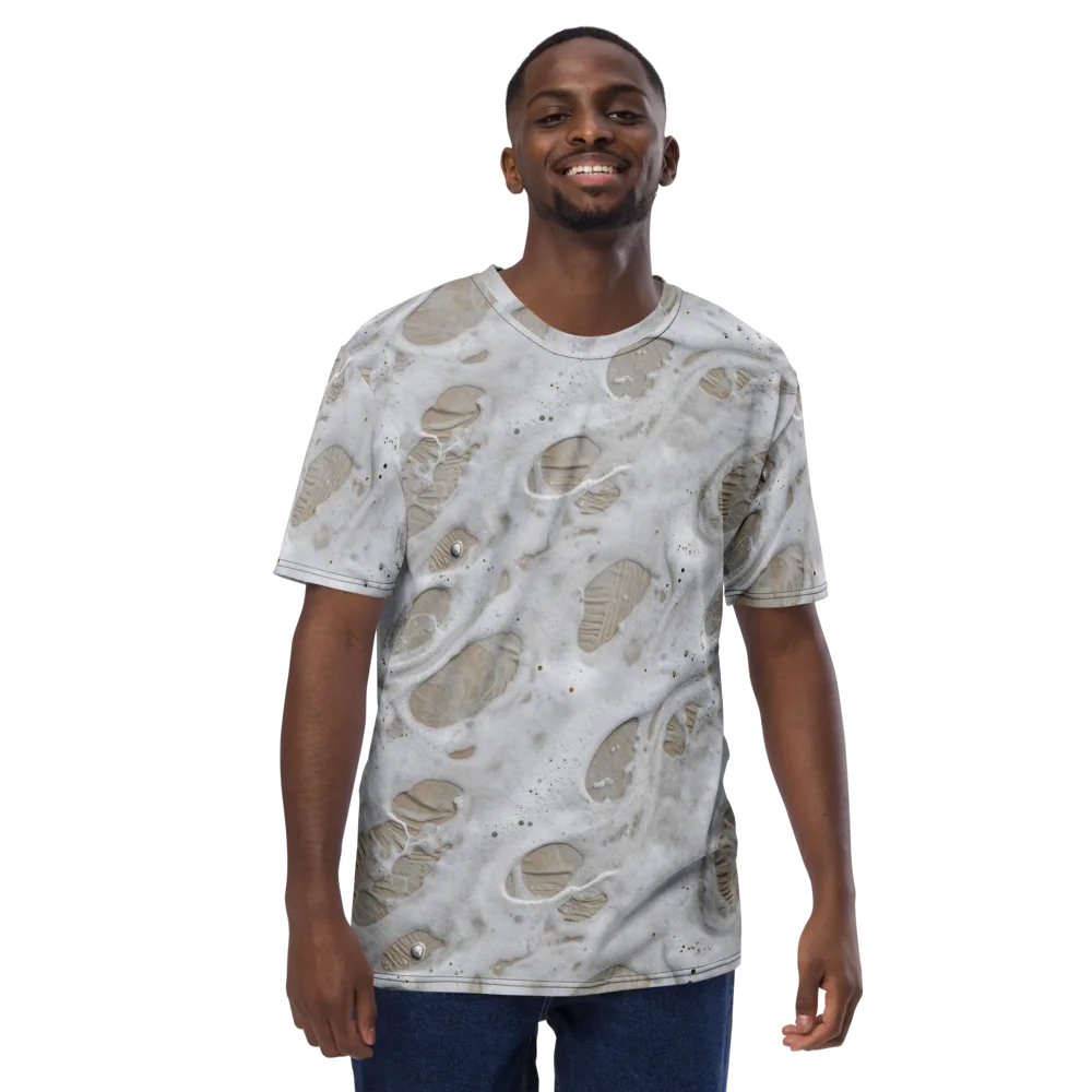 Moonstone Foam on Men's Crew Neck T-Shirt — Front