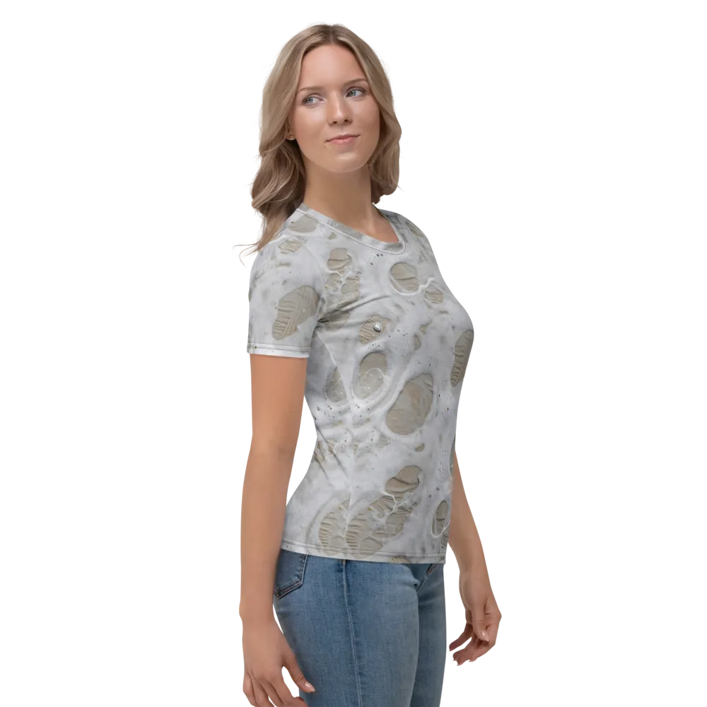 Moonstone Foam on Women's Crew Neck T-Shirt — Right