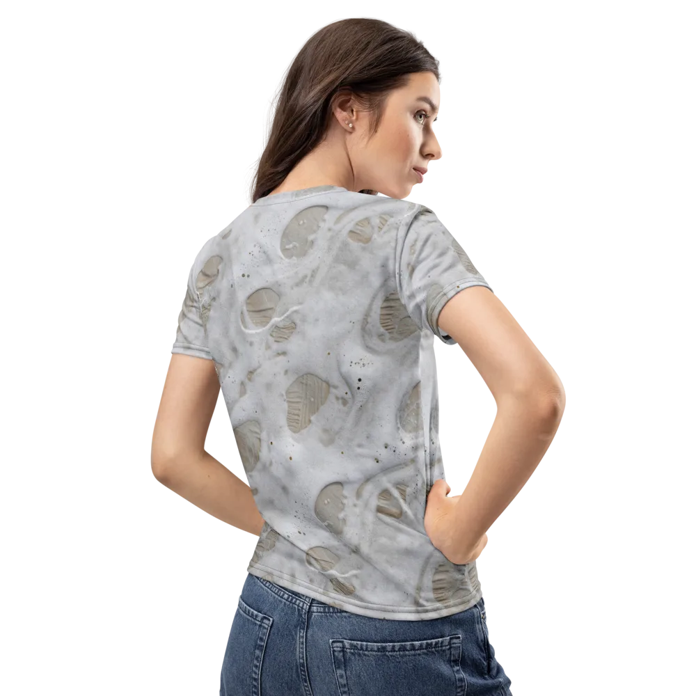 Moonstone Foam on Women's Crew Neck T-Shirt — Back