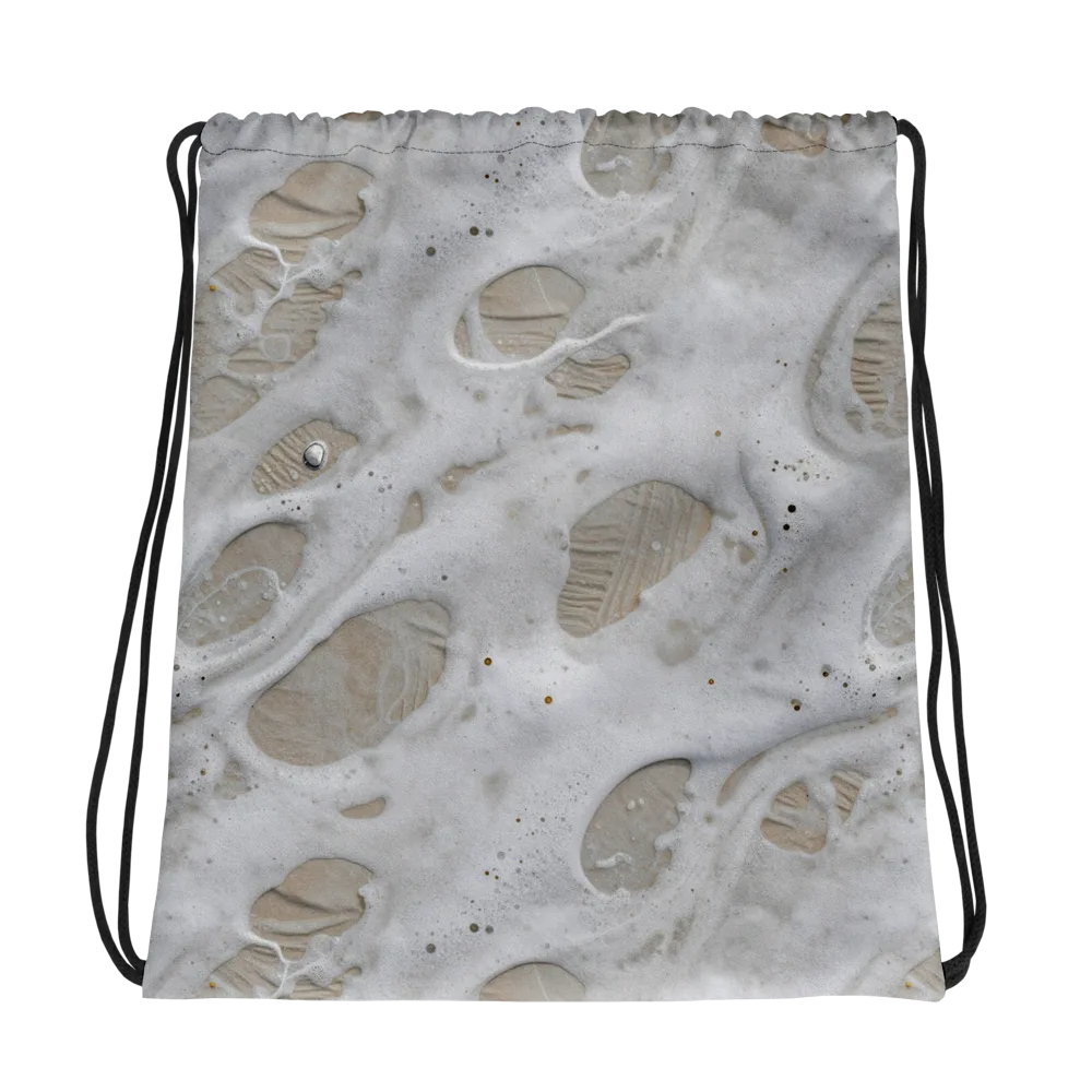Moonstone Foam on Drawstring Bag — Photo