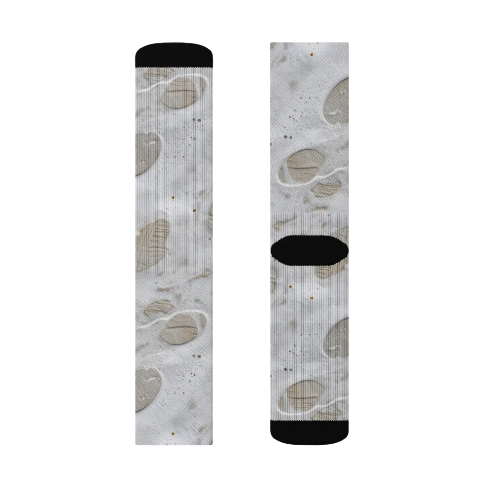 Moonstone Foam on Socks — Left Sock
