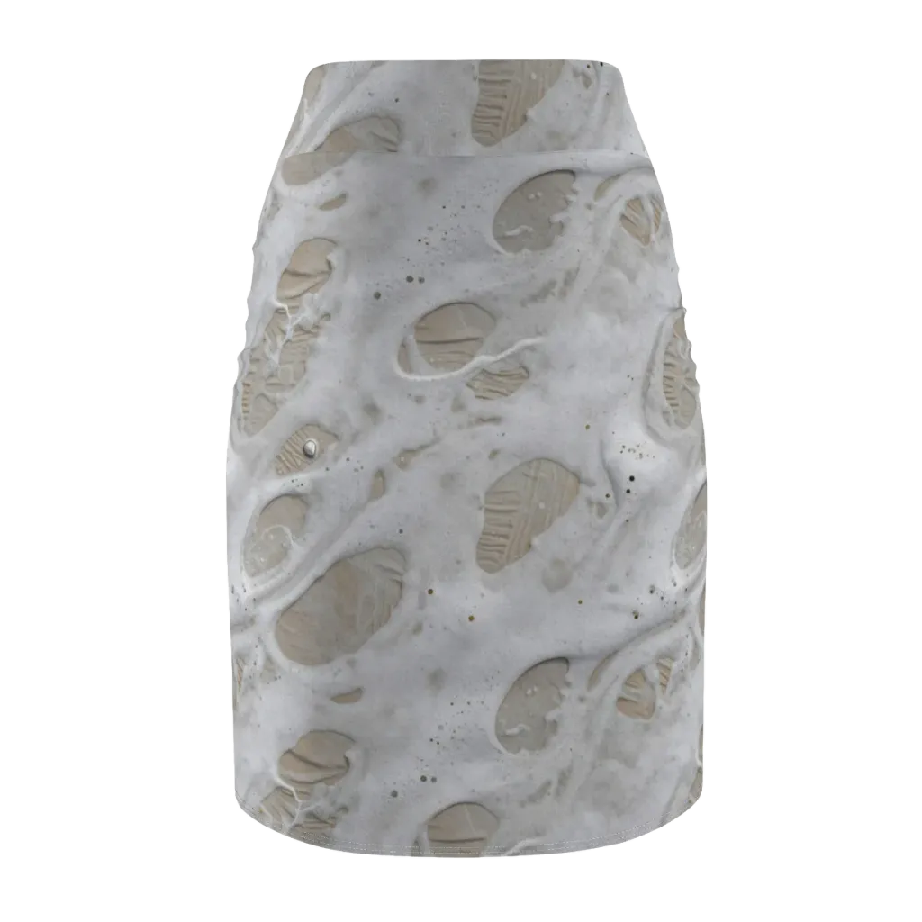 Moonstone Foam on Pencil Skirt — Back