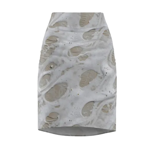 Moonstone Foam on a Pencil Skirt
