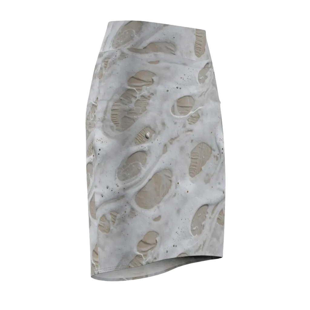 Moonstone Foam on Pencil Skirt — Front Side