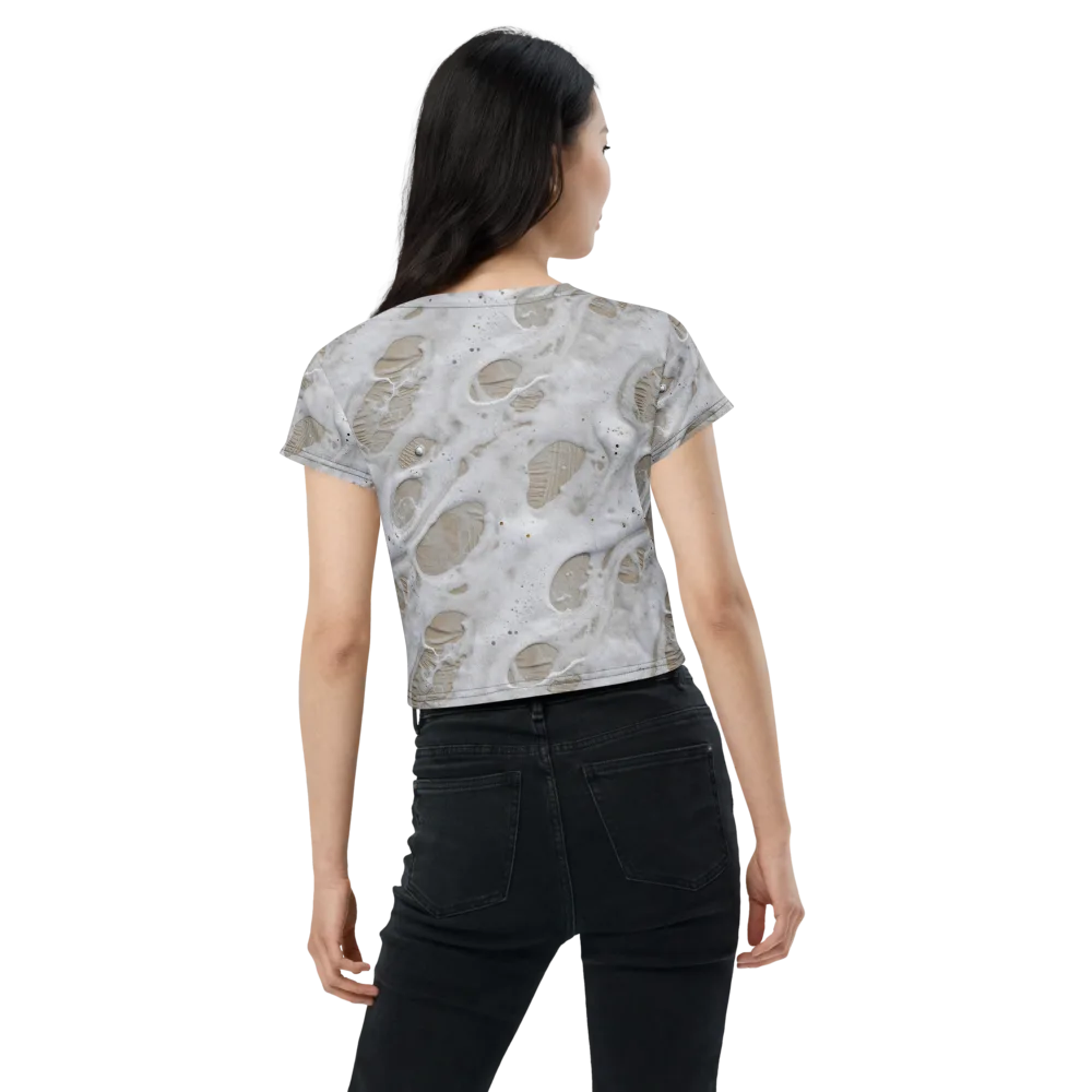 Moonstone Foam on Crop Tee — Back