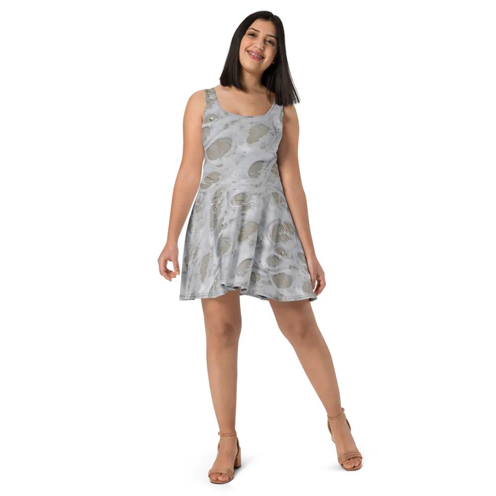 Moonstone Foam on Skater Dress — Front