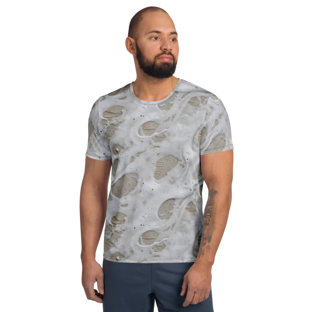 Moonstone Foam on Men's Athletic T-Shirt — Front