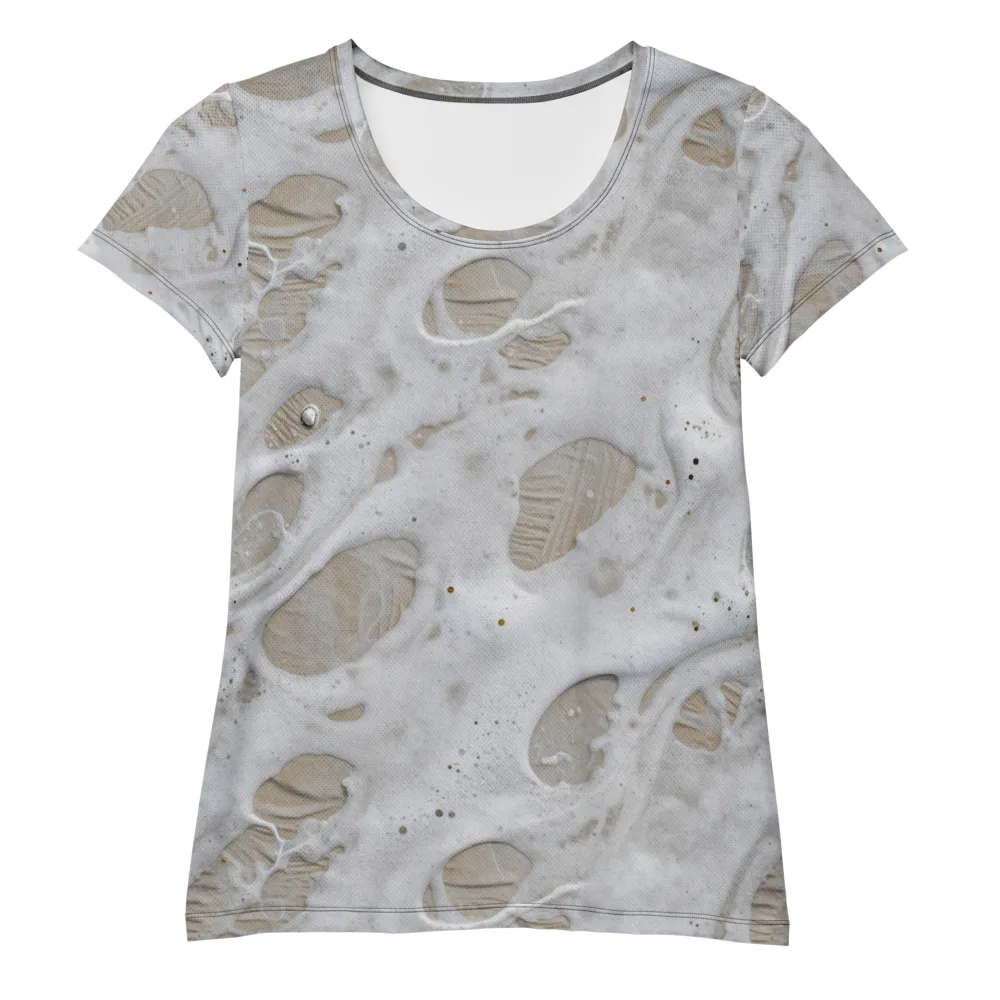 Moonstone Foam on Women's Athletic T-Shirt — Front