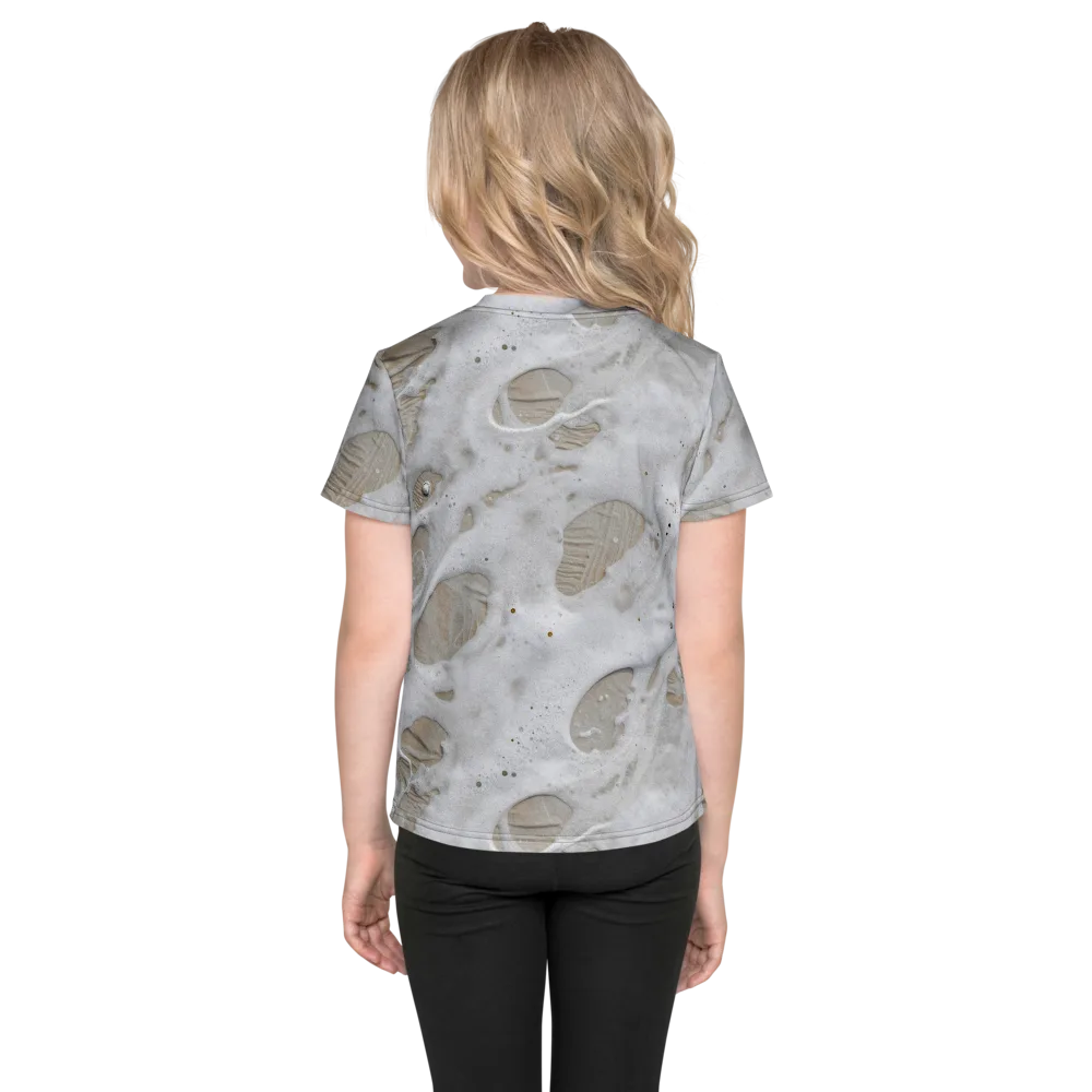 Moonstone Foam on Kids Crew Neck T-Shirt — Back