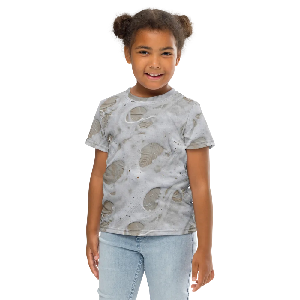 Moonstone Foam on Kids Crew Neck T-Shirt — Front