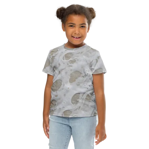 Moonstone Foam on a Kids Crew Neck T-Shirt