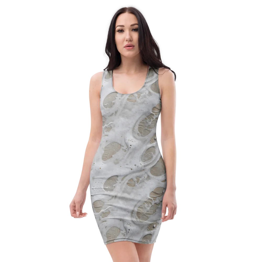 Moonstone Foam on Bodycon Dress — Front
