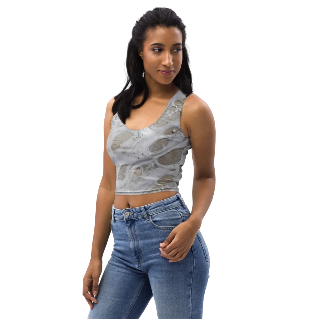 Moonstone Foam on Crop Top — Left Front