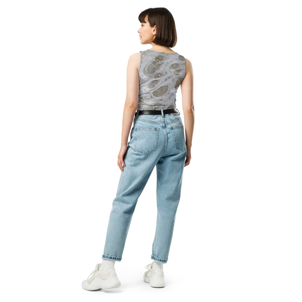 Moonstone Foam on Crop Top — Back
