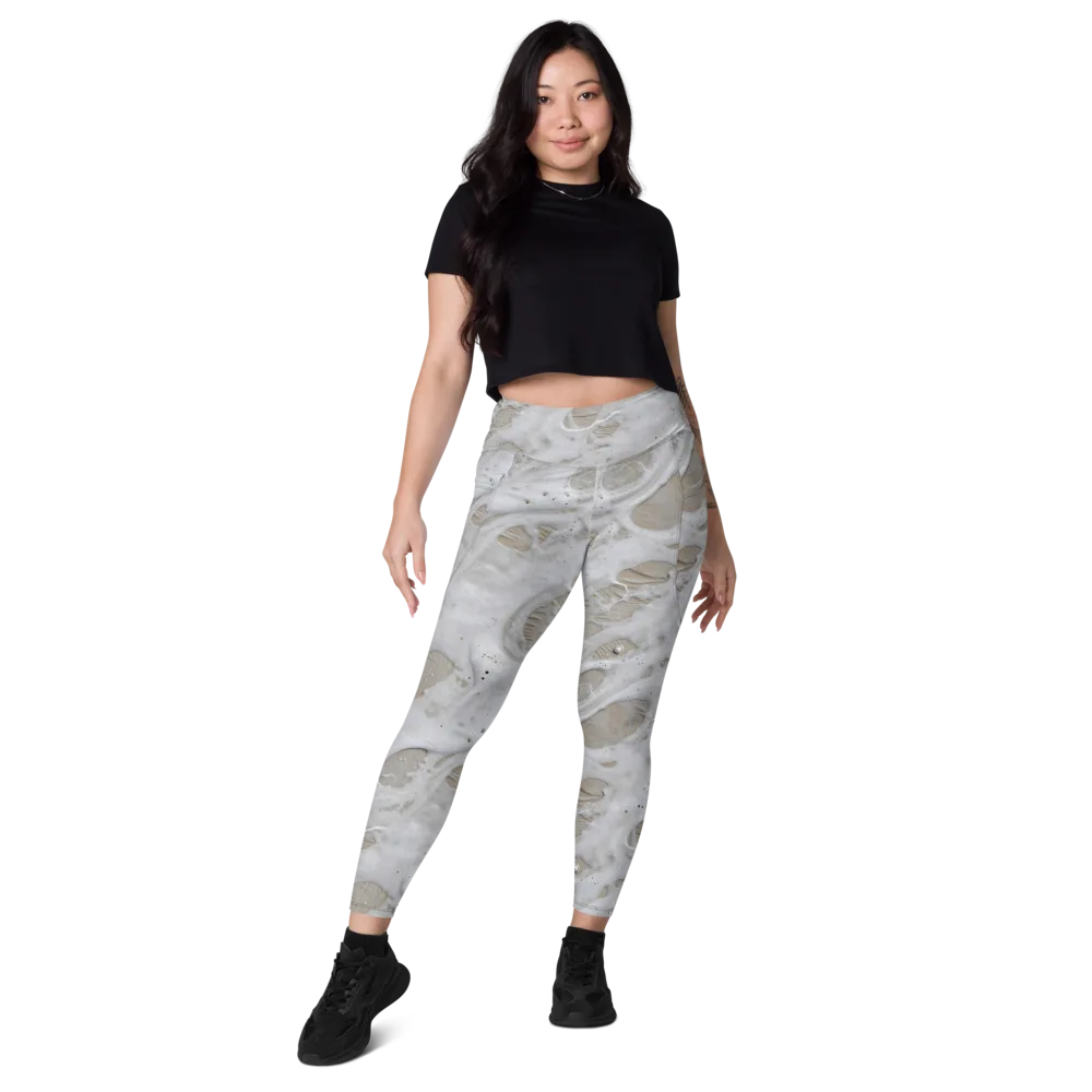 Moonstone Foam on Leggings with Pockets — Front