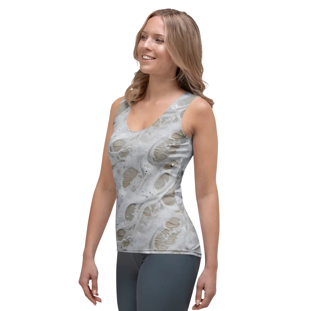 Moonstone Foam on Women's Tank Top — Left Front