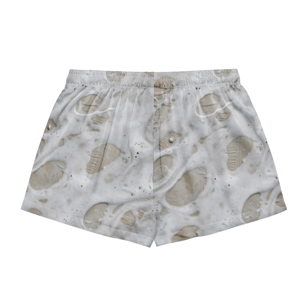 Moonstone Foam on Women's Pajama Shorts — Back