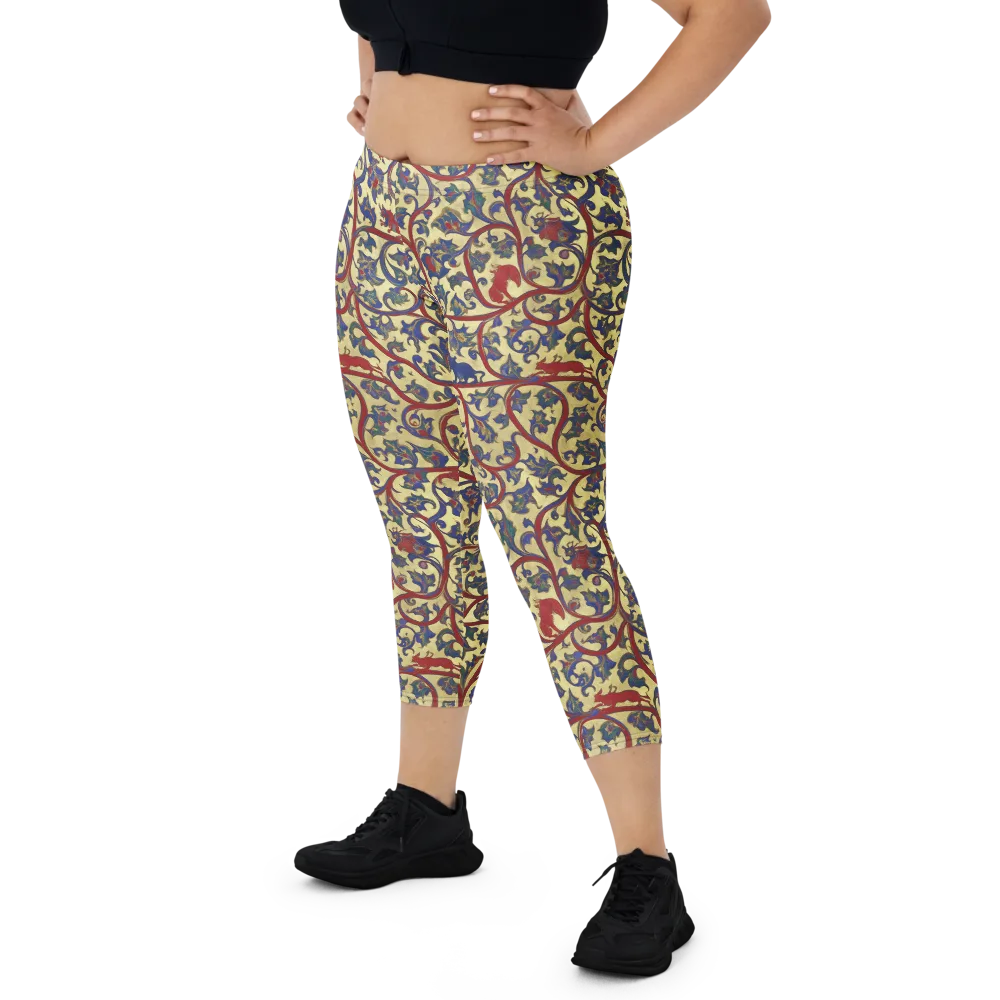 Gilded Vinework on Capri Leggings — Front