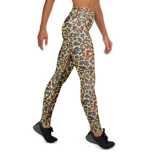 Gilded Vinework on a Yoga Leggings