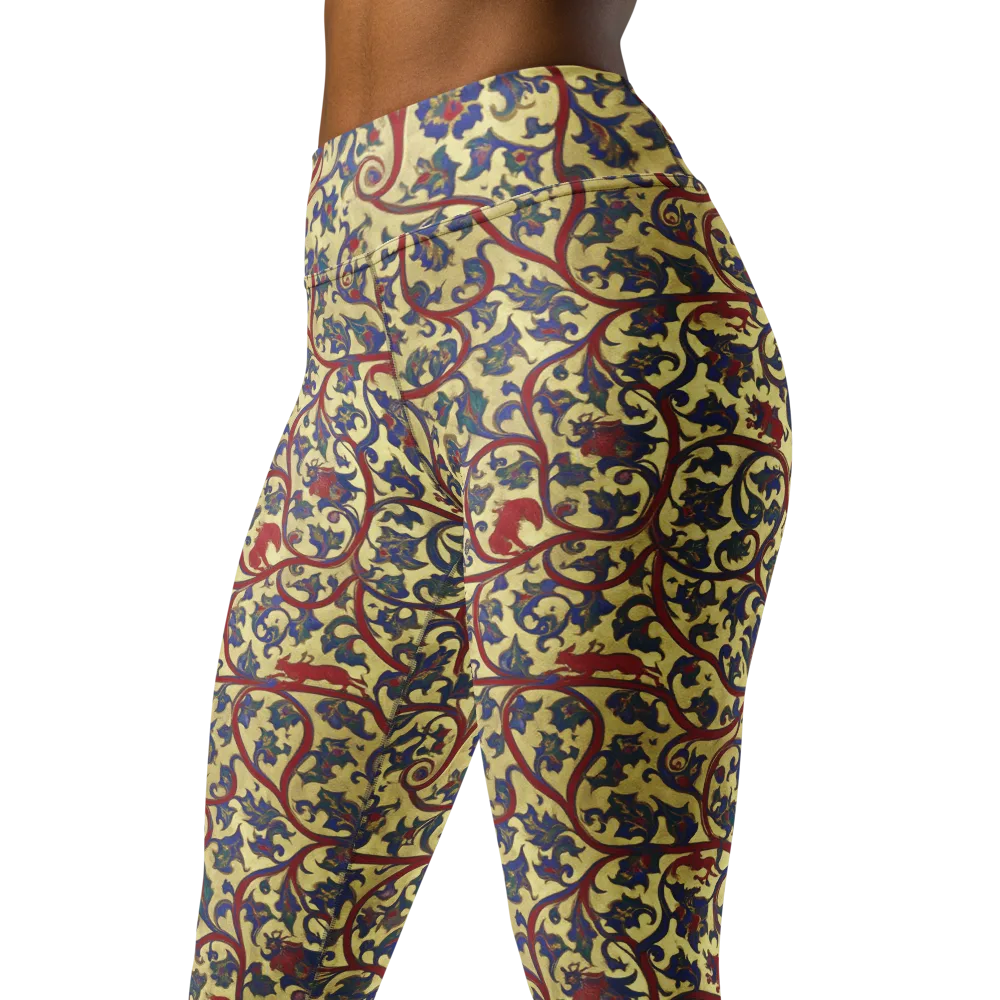 Gilded Vinework on Yoga Leggings — Left Front