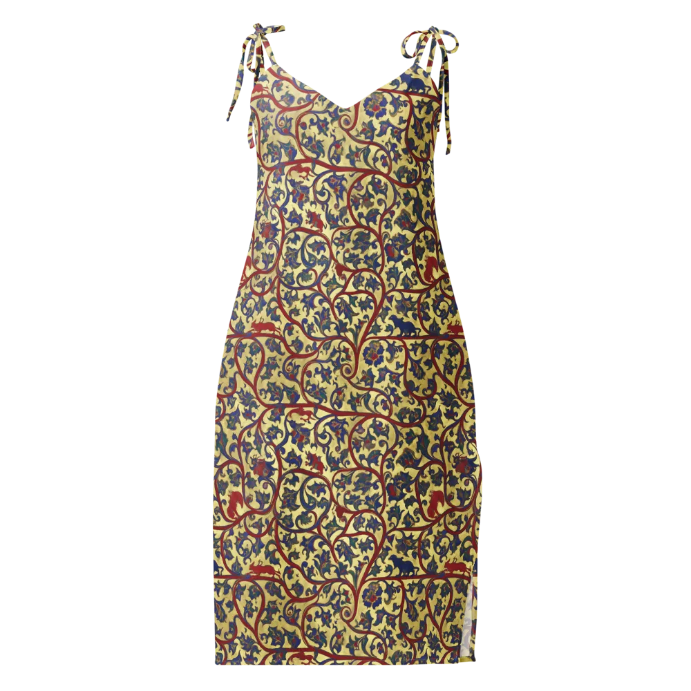 Gilded Vinework on Slip Dress — Front