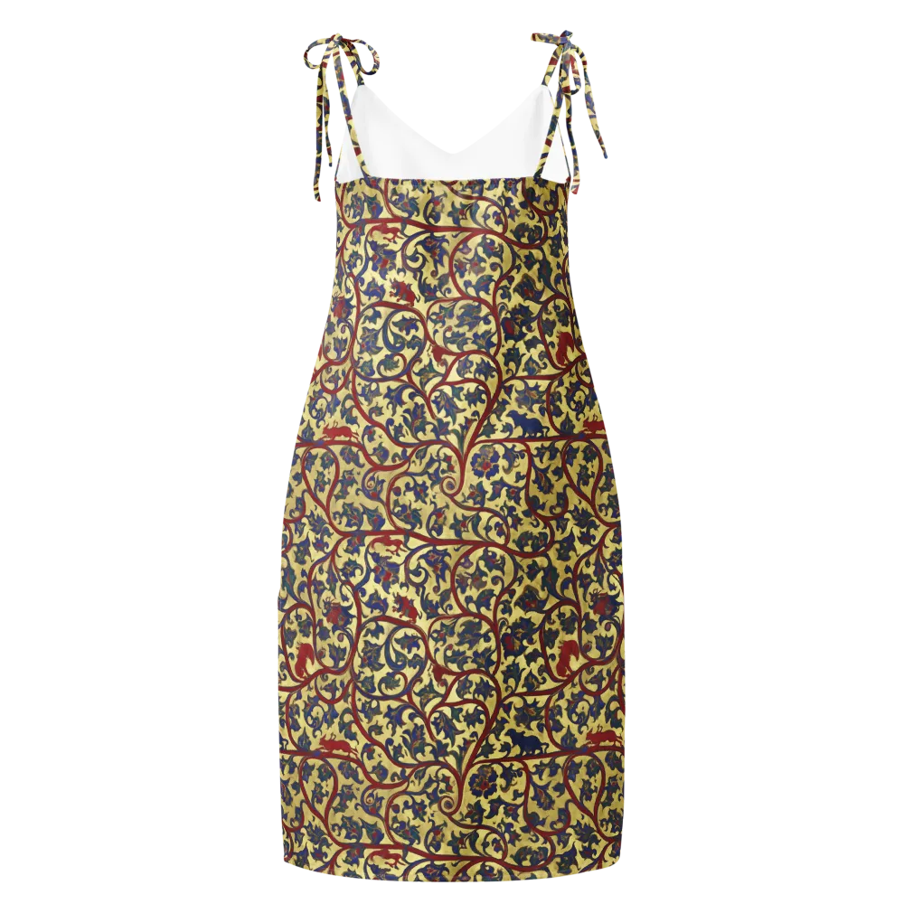 Gilded Vinework on Slip Dress — Back