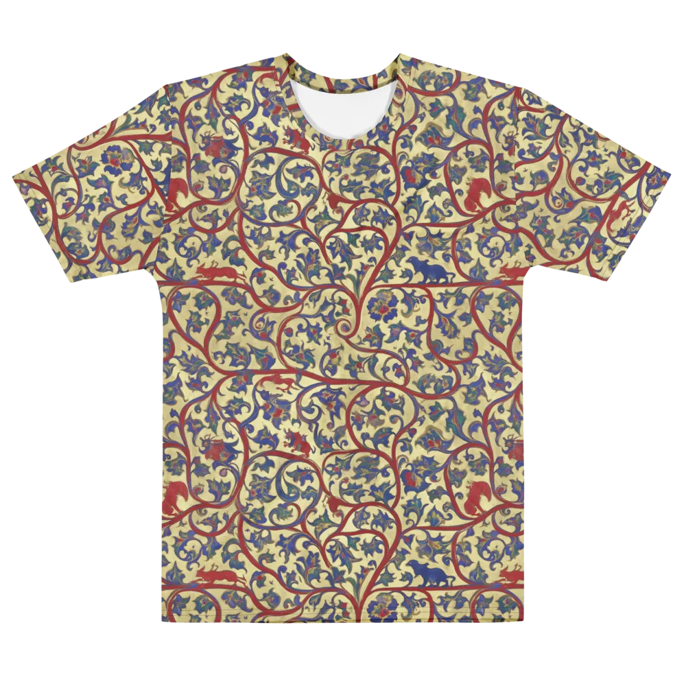 Gilded Vinework on Men's Cotton Crew Neck T-Shirt — Front