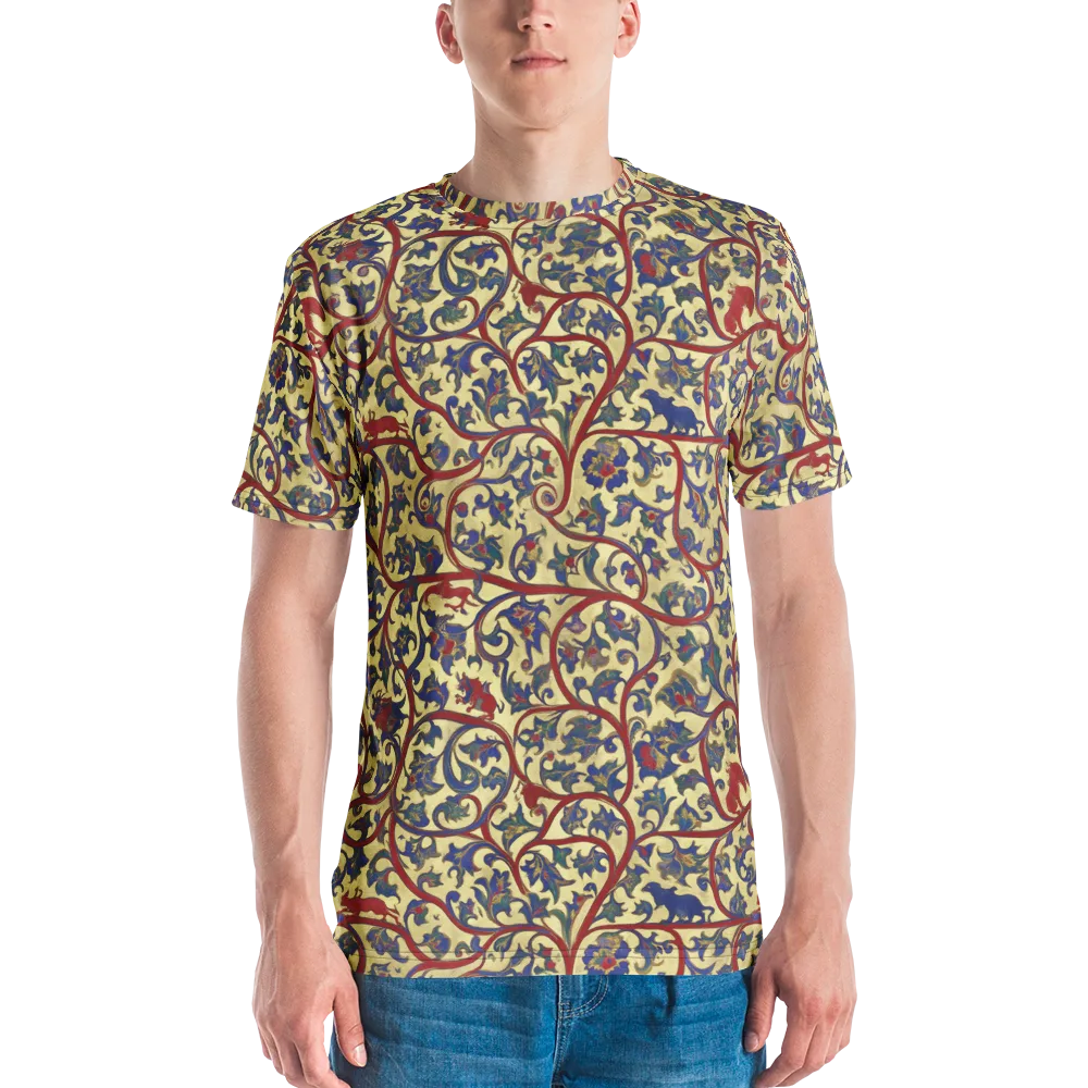 Gilded Vinework on Men's Crew Neck T-Shirt — Front