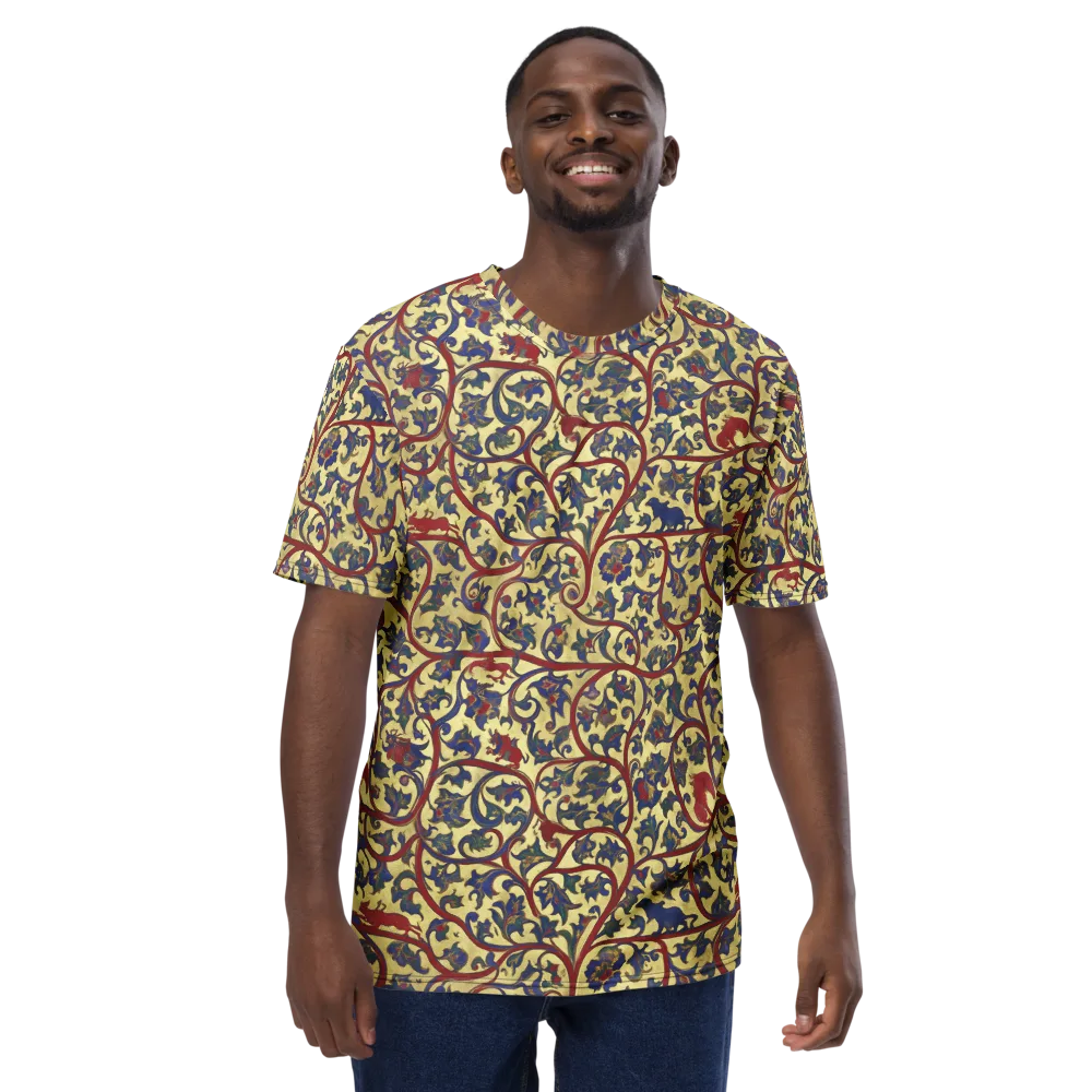 Gilded Vinework on Men's Crew Neck T-Shirt — Front