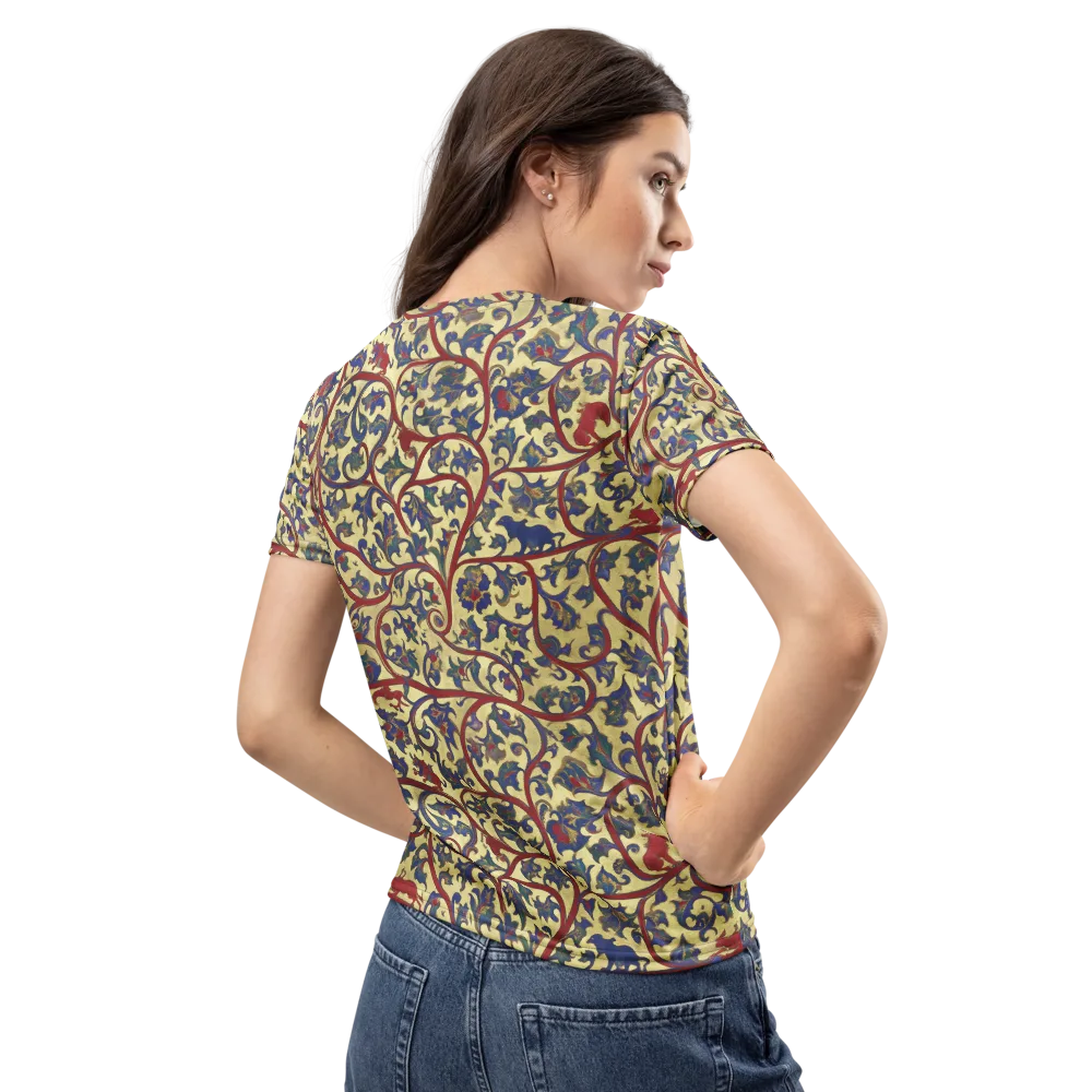 Gilded Vinework on Women's Crew Neck T-Shirt — Back