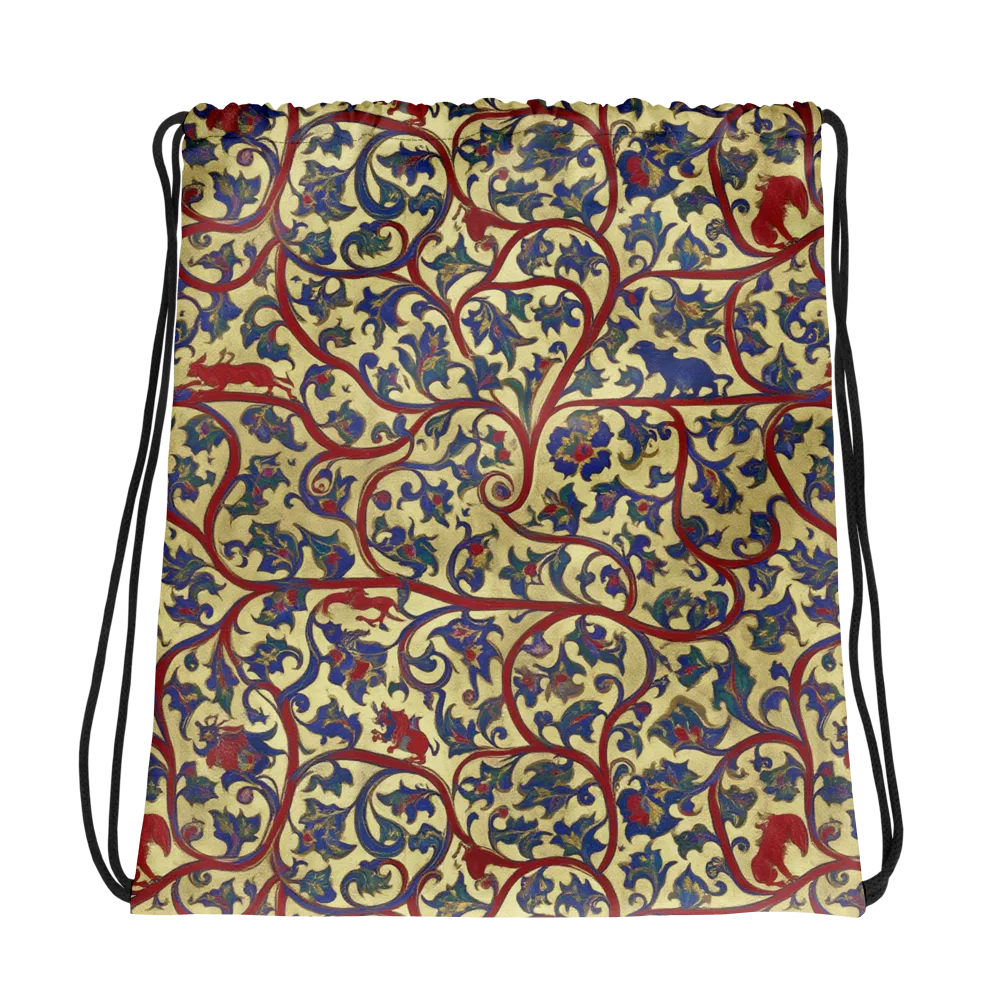 Gilded Vinework on Drawstring Bag — Photo