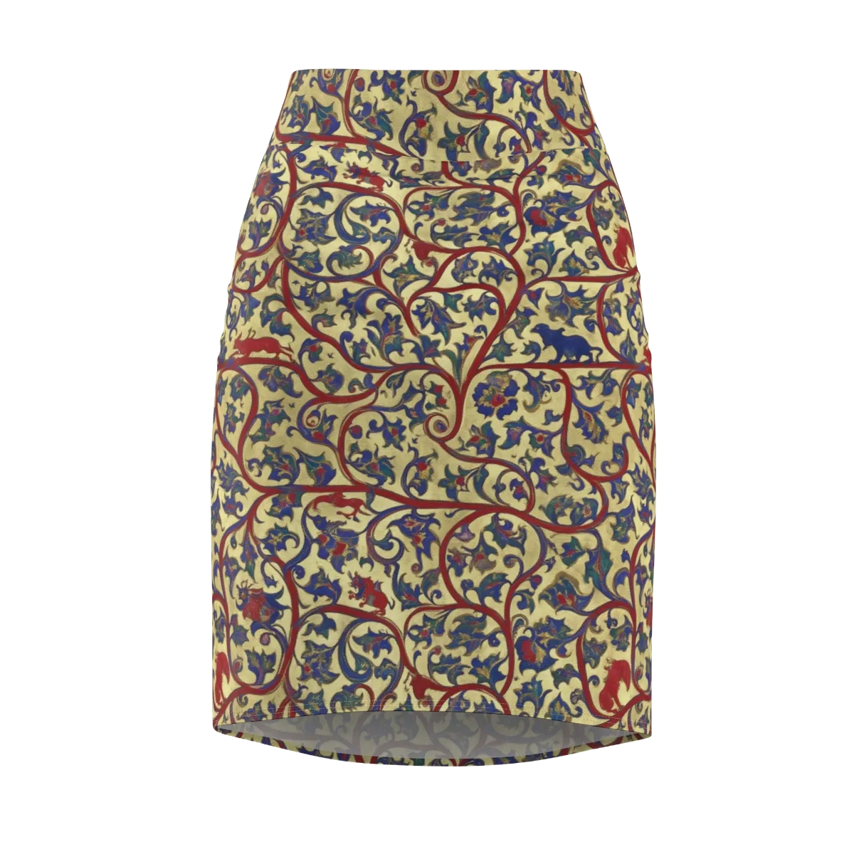Gilded Vinework on Pencil Skirt — Front
