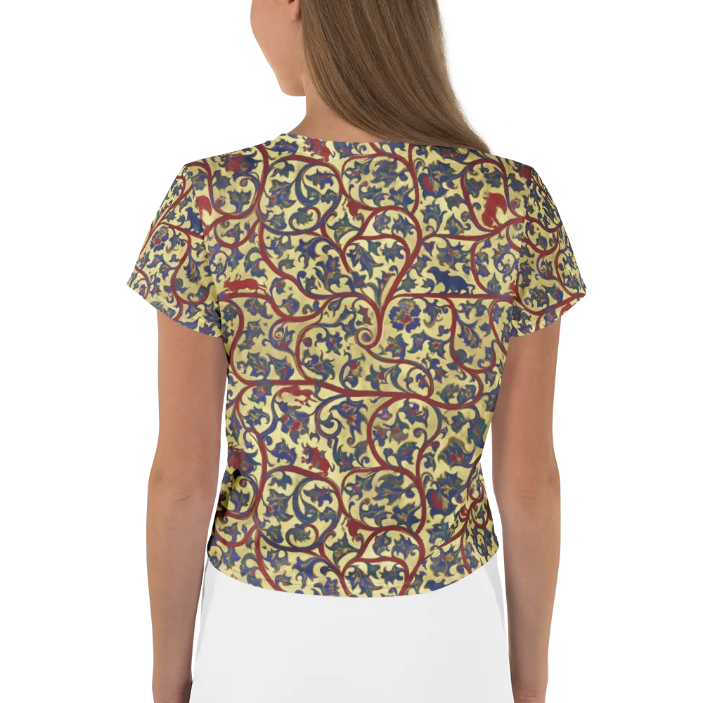 Gilded Vinework on Crop Tee — Back