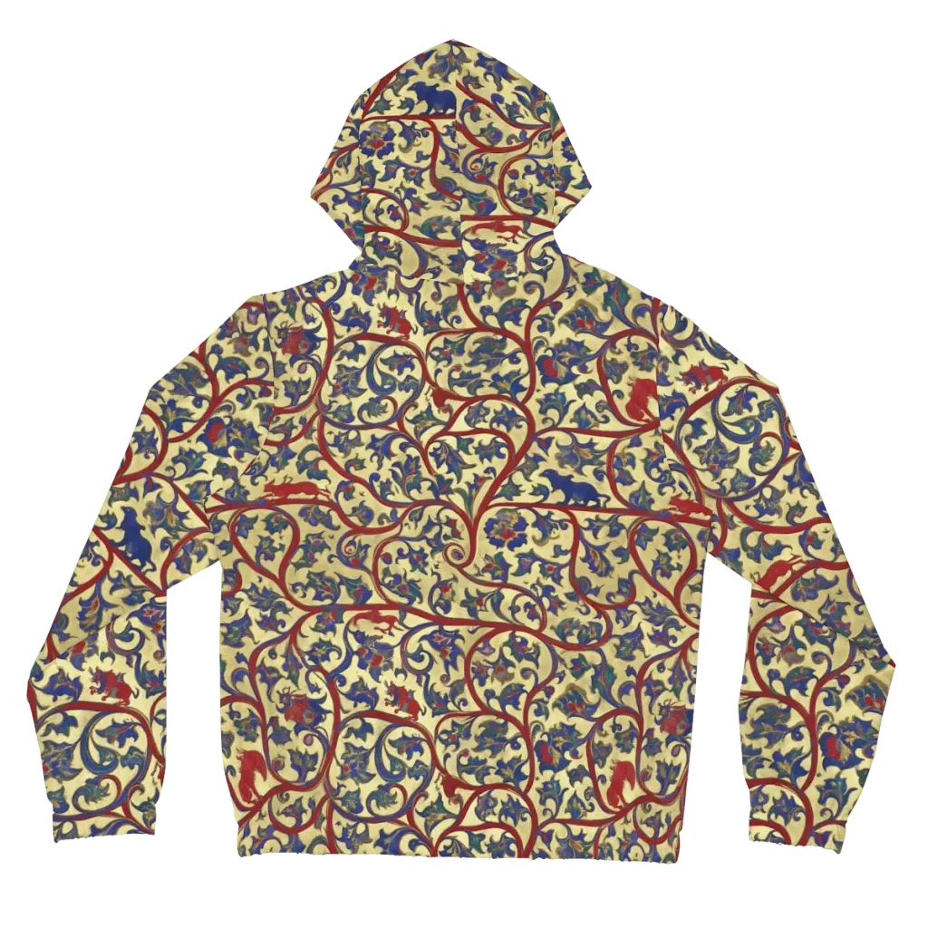 Gilded Vinework on Women's Full-Zip Hoodie — Back