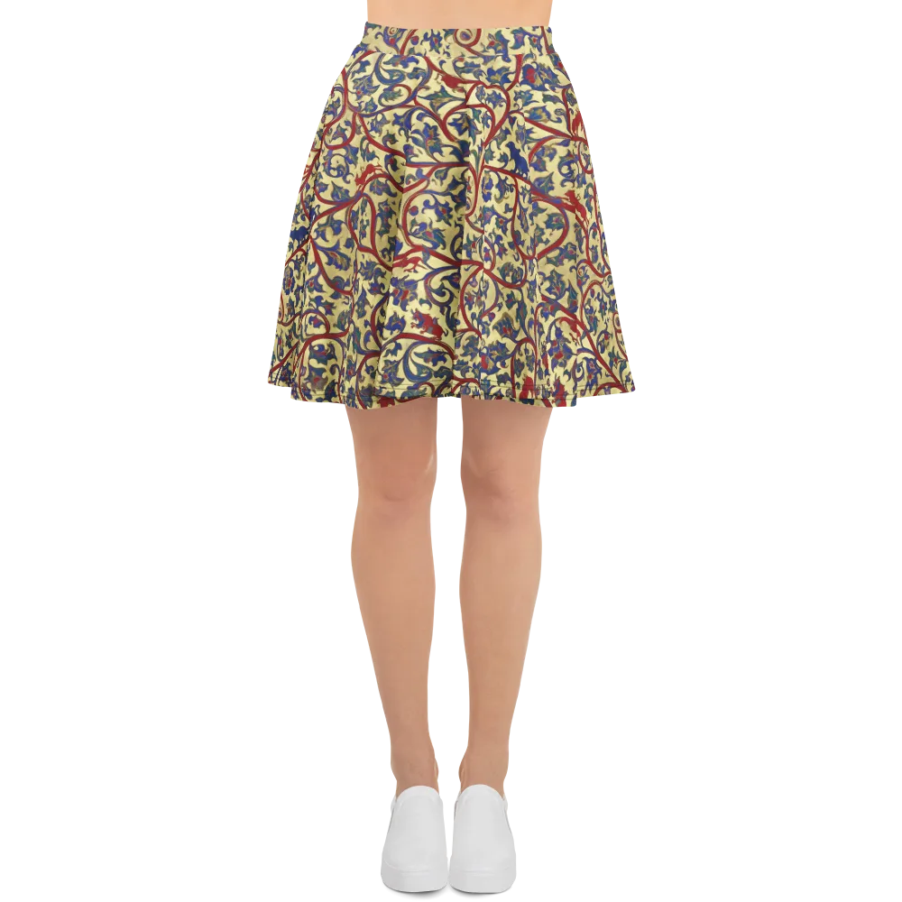 Gilded Vinework on Skater Skirt — Front