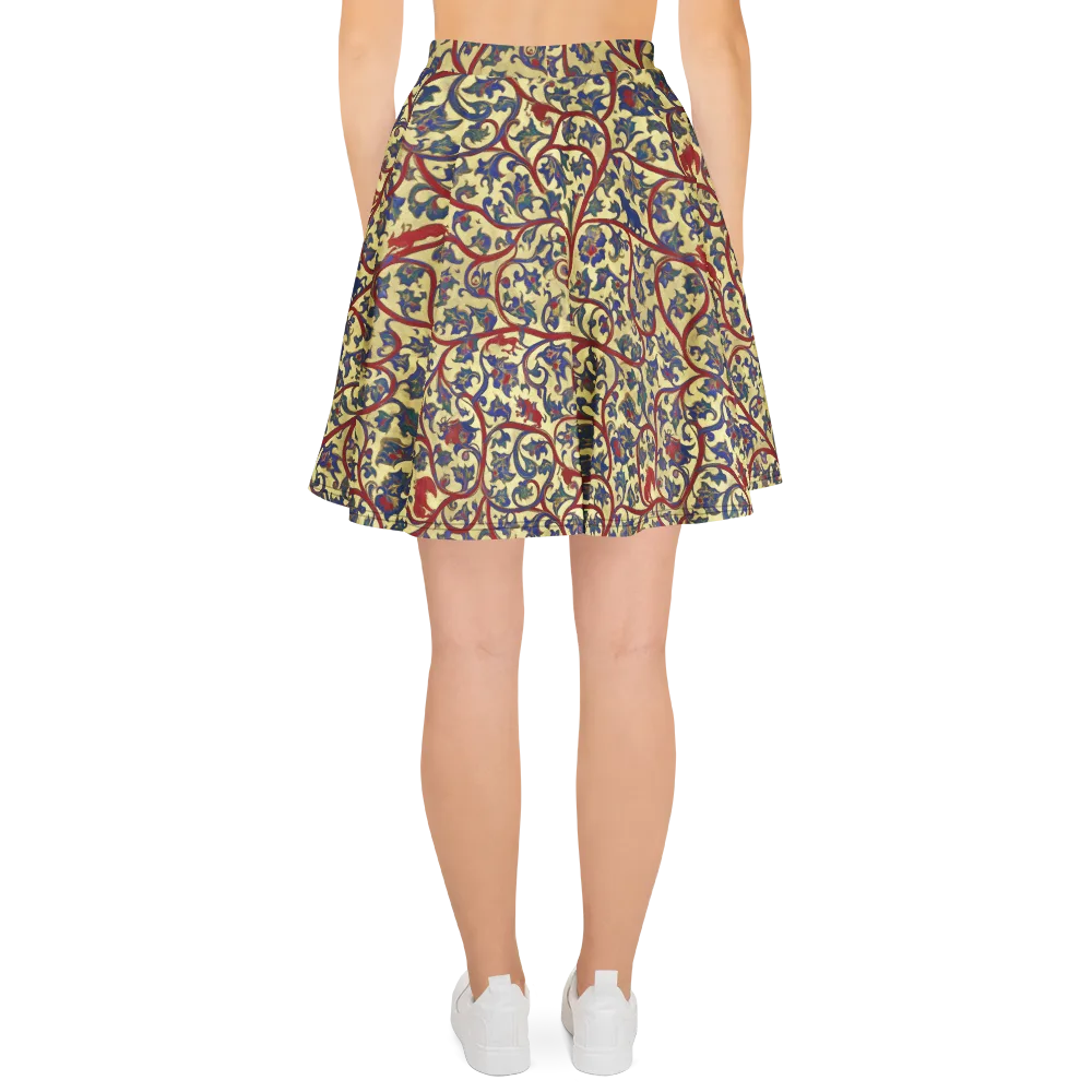 Gilded Vinework on Skater Skirt — Back