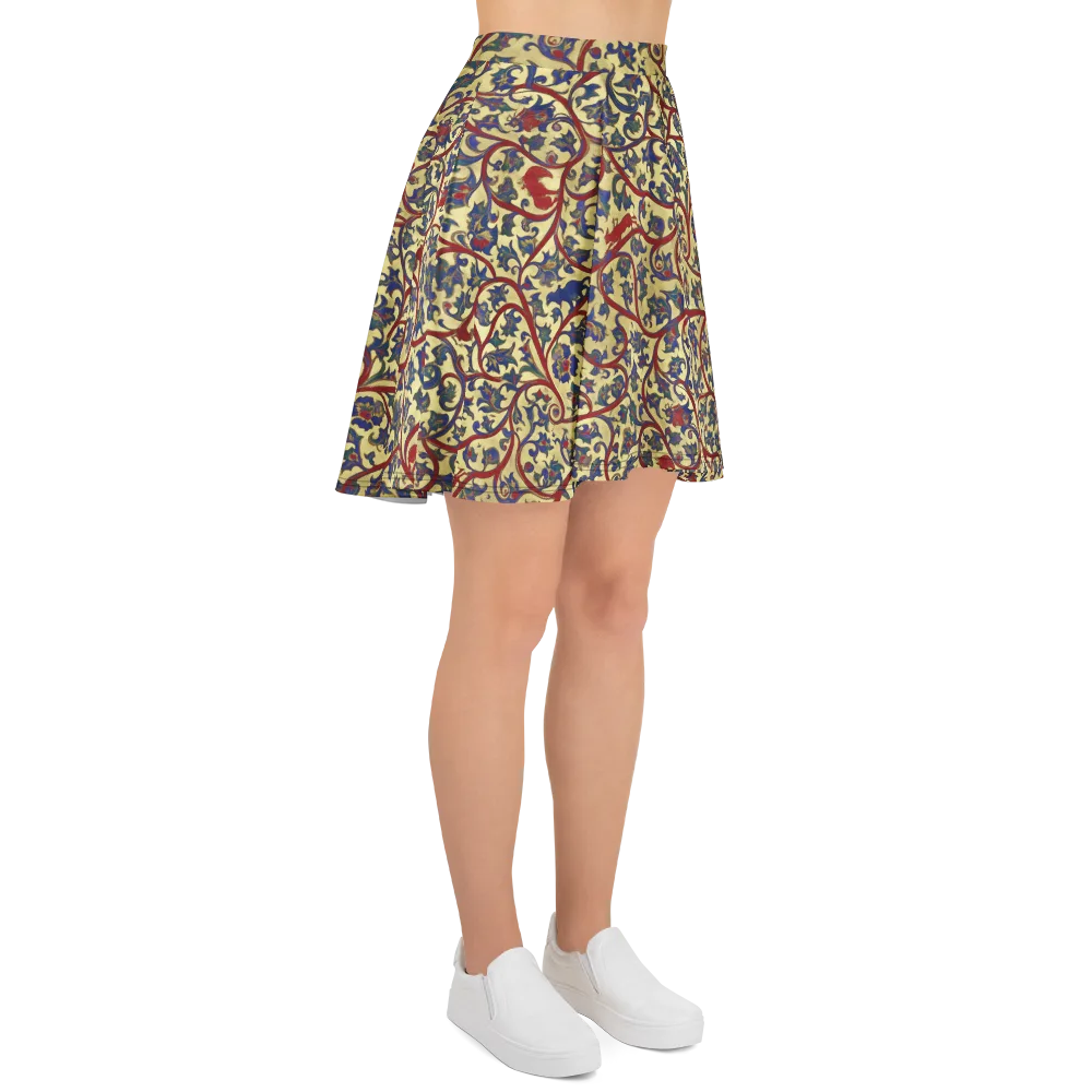 Gilded Vinework on Skater Skirt — Right
