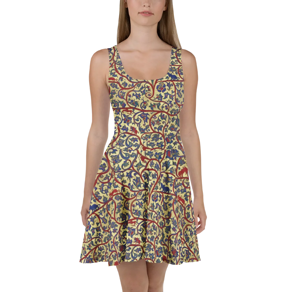 Gilded Vinework on Skater Dress — Front