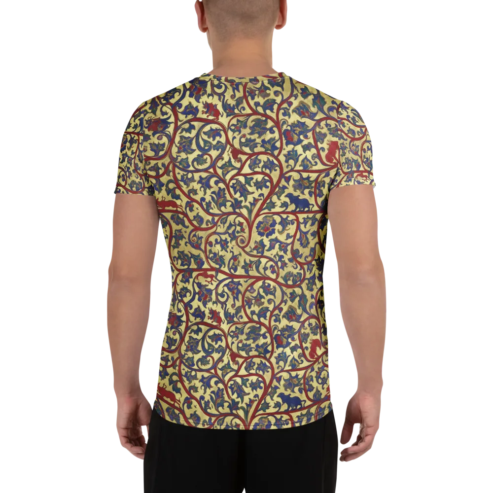 Gilded Vinework on Men's Athletic T-Shirt — Back
