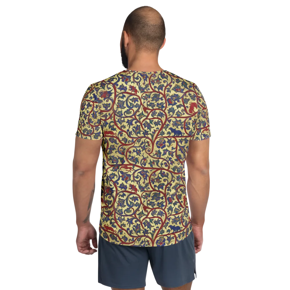Gilded Vinework on Men's Athletic T-Shirt — Back
