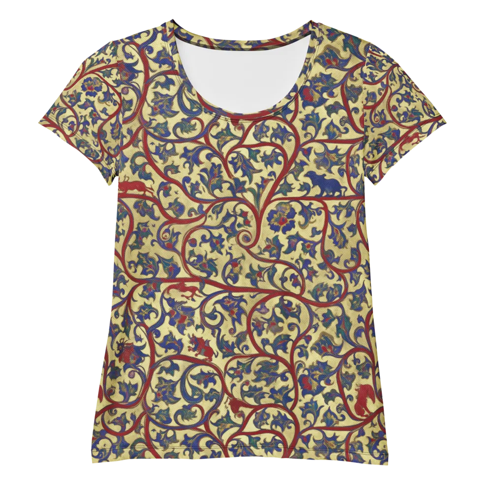 Gilded Vinework on Women's Athletic T-Shirt — Front