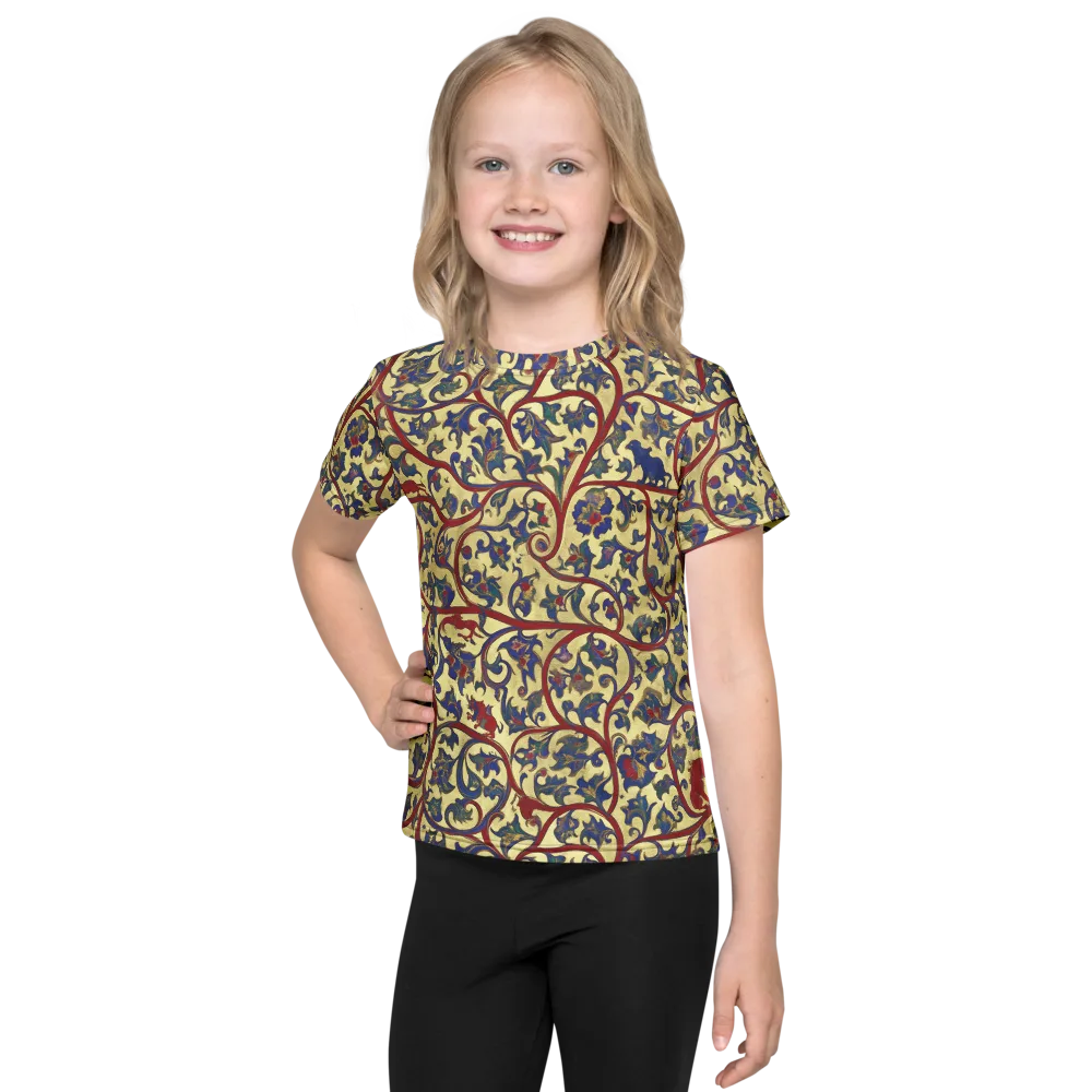 Gilded Vinework on Kids Crew Neck T-Shirt — Front